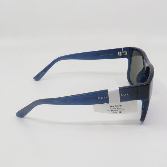 Prive Revaux The Rover New Polarized Translucent Blue/Blue Mirror Sunglasses - Picture 7 of 8